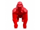 STATUE GORILLE EN RESINE ORIGAMI ROUGE XL