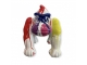 STATUE GORILLE DONKEY KONG EN RESINE 60 CM BLANC TRASH