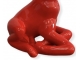 STATUE STATUE GIRAGE RESINE HT 80 CM ROUGE