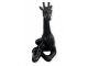 STATUE GIRAFE EN RESINE HT 80 CM NOIRE