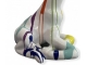 STATUE GIRAFE EN RESINE HT 80 CM BLANCHE MULTICOULEURS