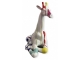 STATUE GIRAFE EN RESINE HT 80 CM BLANCHE MULTICOULEURS