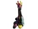 STATUE GIRAFE EN RESINE HT 80 CM NOIRE MULTICOULEURS