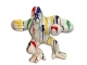 STATUE GORILLE EN RESINE 110 CM - BLANC MULTICOLORE
