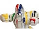 STATUE GORILLE EN RESINE 110 CM - BLANC MULTICOLORE