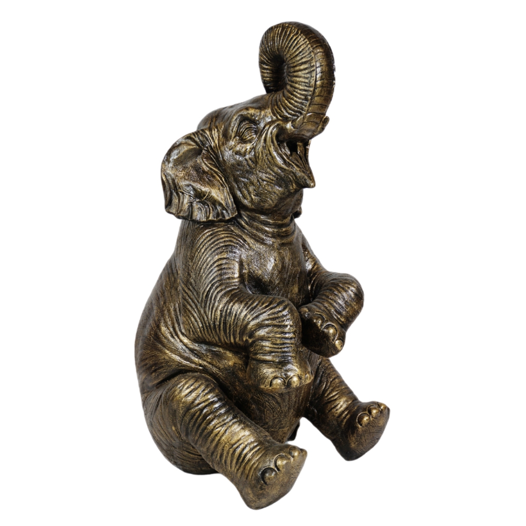 ELEPHANT ASSIS EN RESINE GM