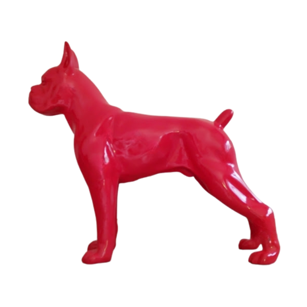 STATUE BOXER EN RESINE H 90CM