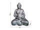 STATUE BUDDHA ASSIS EN RESINE H 155 CM
