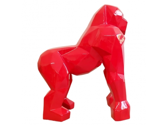 GORILLE ORIGAMI EN RESINE H 50CM