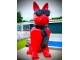 STATUE CHIEN BOULEDOGUE FRANCAIS EN RESINE NOIR TRASH 190 CM