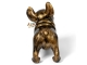 STATUE BOULEDOGUE FRANÇAIS EN RESINE PATINÉ OR 30 CM