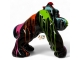 STATUE DONKEY EN RESINE TRASH NOIR 90 CM