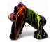 STATUE DONKEY EN RESINE TRASH NOIR 90 CM