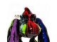 STATUE DONKEY EN RESINE TRASH NOIR 90 CM