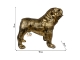 STATUE BOULEDOGUE USA EN RESINE PATINÉ OR 90 CM