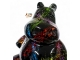 STATUE HIPPOPOTAME EN RESINE NOIR SPLASH HT 100 CM