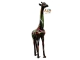 STATUE GIRAFE NOIRE SPLASH EN RESINE 210 CM