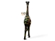 STATUE GIRAFE NOIRE SPLASH EN RESINE 210 CM