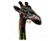 STATUE GIRAFE NOIRE SPLASH EN RESINE 210 CM