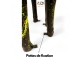 STATUE GIRAFE NOIRE SPLASH EN RESINE 210 CM