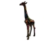 STATUE GIRAFE NOIRE SPLASH EN RESINE 210 CM