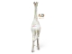 STATUE GIRAFE BLANC SPLASH EN RESINE 210 CM