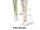 STATUE GIRAFE BLANC SPLASH EN RESINE 210 CM