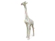 STATUE GIRAFE BLANC SPLASH EN RESINE 210 CM