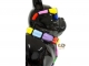 STATUE BOULEDOGUE FRANÇAIS EN RESINE ASSIS LUNETTES/CRAVATE NOIR SMARTIES 80 CM