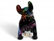 STATUE BOULEDOGUE FRANÇAIS EN RESINE SPLASH NOIR 30 CM