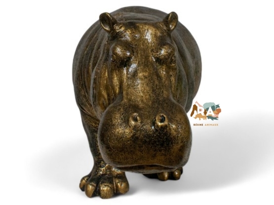 STATUE HIPPOPOTAME EN RESINE HT 50 CM ROUGE OU BLANC - 100,00