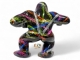 GORILLE EN RESINE NOIR SPLASH 63 CM