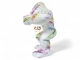 GORILLE EN RESINE BLANC SPLASH 63 CM