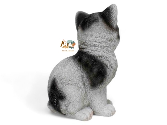 Lot De 2 Statues De Chats En Résine Pour Décoration De