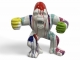 STATUE GORILLE EN RESINE 63 CM - BLANC MULTICOLORE