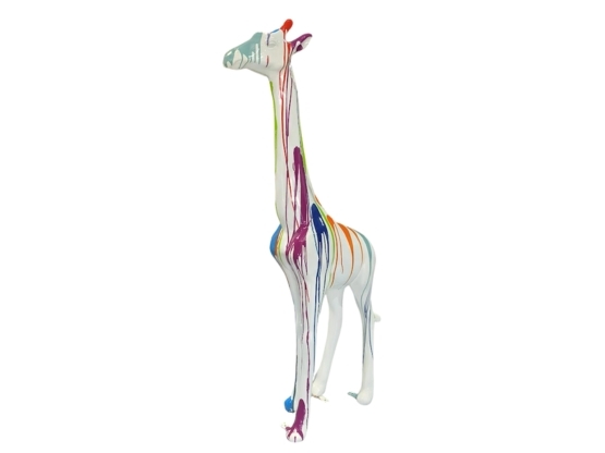 Figurine Girafe Décorative En Résine – Bon état, Petite Usure