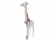 GIRAFE EN RESINE 210 CM TRASH BLANC