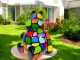 STATUE HIPPOPOTAME EN RESINE HT 100 CM SMARTIES