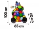 STATUE HIPPOPOTAME EN RESINE HT 100 CM SMARTIES