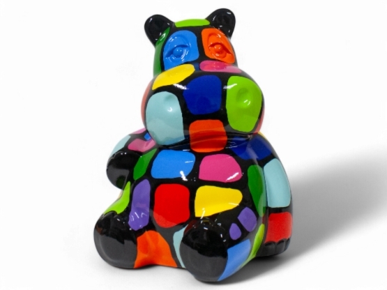 STATUE HIPPOPOTAME EN RESINE HT 50 CM SMARTIES