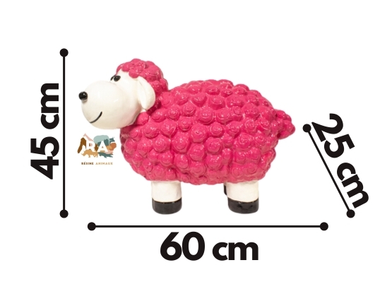 Mouton en résine 2 pcs crèche 10 cm 5x2x5 cm | vente en ligne sur