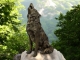 LOUP EN RESINE HAUTEUR 121 CM