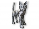 STATUE CHAT XXL EN RESINE H 150CM