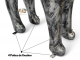 STATUE CHAT XXL EN RESINE H 150CM