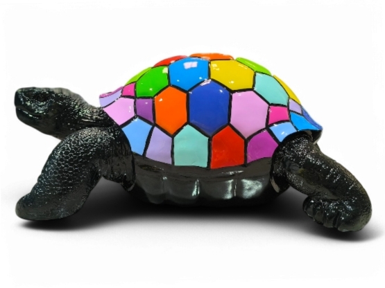 TORTUE EN RESINE SMARTIES 70 CM