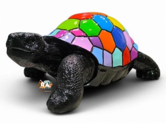 TORTUE EN RESINE SMARTIES 70 CM