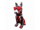 STATUE CHIEN BOULEDOGUE FRANCAIS EN RESINE NOIR TRASH 190 CM