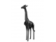 GIRAFE ORIGAMI NOIRE EN RESINE 200 CM