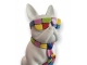 STATUE BOULEDOGUE FRANCAIS EN RESINE 120 CM SMARTIES