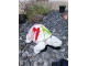 TORTUE EN RESINE LONGUEUR BLANC TRASH 70 CM